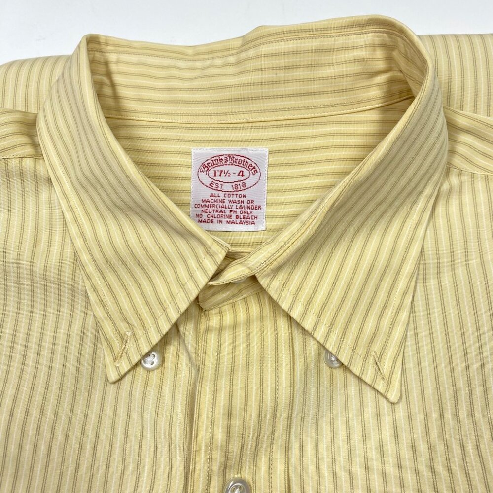 Brooks Brothers Mens Button Down Long Sleeve Shirts 17½ -4